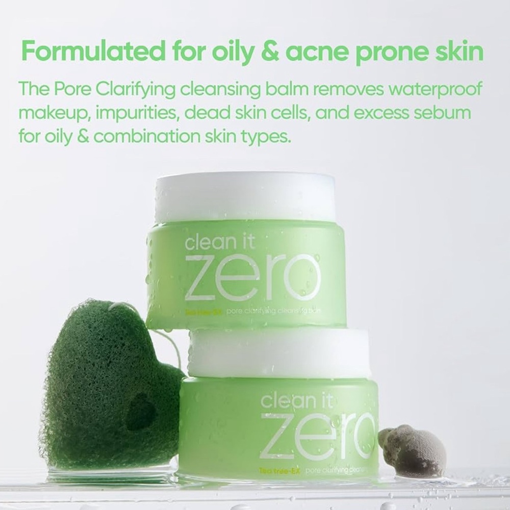Korean Face Wash ~ Clean It Zero ~Tea Tree-EX Pore Clarifying - 2 Containers - Picture 8 of 11
